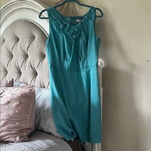 Sleeveless Teal Dress